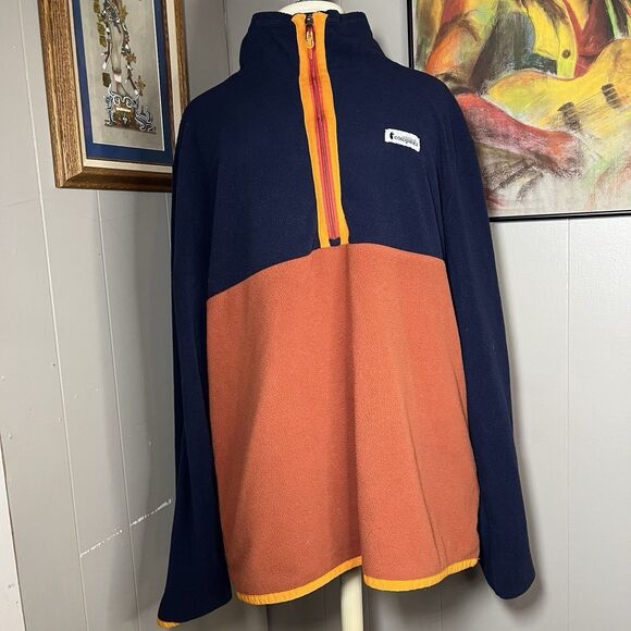 Cotopaxi Men Blue Fleece 1/4 Snap Pullover Sz L - Picture 1 of 4